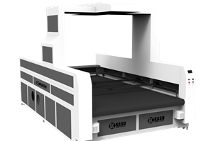 超大幅面双轨异步全景摄像定位激光切割机