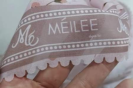 数码印花围巾 花边切割3