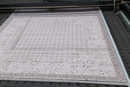 数码印花围巾 花边切割1